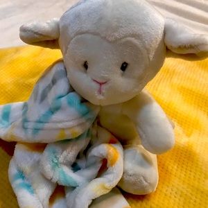 Little Lamb with Soft Minky Baby Blanket
